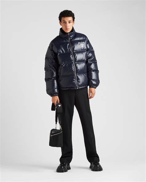 re-nylon down jacket prada|Prada re nylon down jacket.